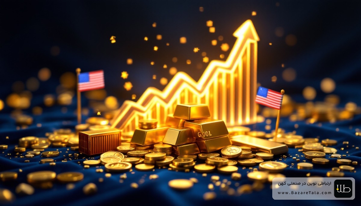 سیاست های امریکا در جهان، عامل افزایش قیمت طلا