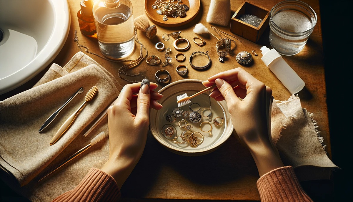 آموزش تمیز کردن انواع جواهرات طلا در منزل | 8 روش خانگی