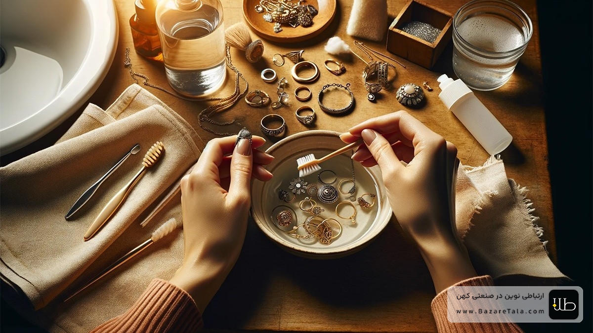 آموزش تمیز کردن انواع جواهرات طلا در منزل | 8 روش خانگی