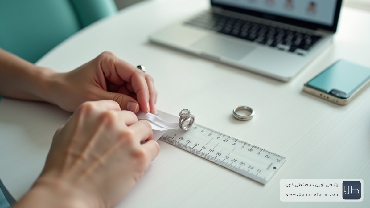 اندازه گیری انگشتر طلا