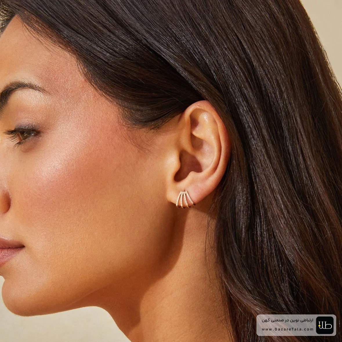 گوشواره چند حلقه ای 