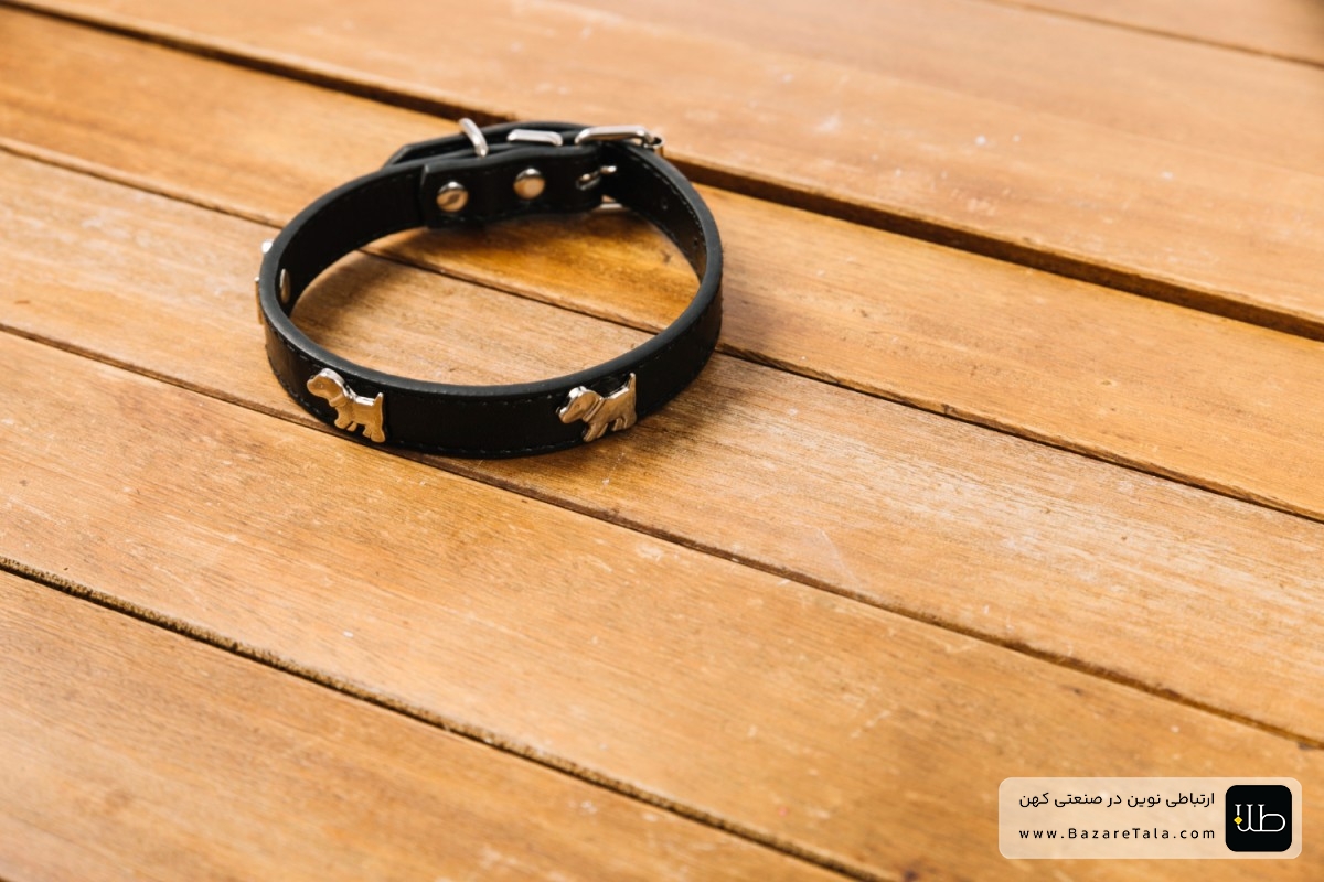 دستبند چرم و طلا