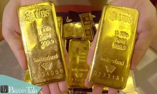 26.5 تن شمش طلا وارد کشور شد
