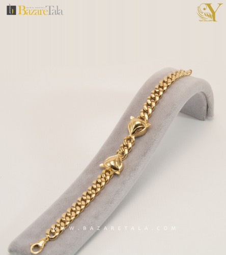 دستبند طلا مدل روباه (کد 529)