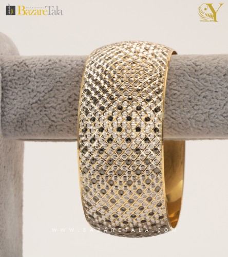 النگو طلا پهن مدل جواهر