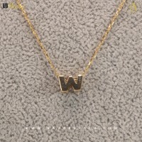 گردنبند طلا حرف W (کد 950)