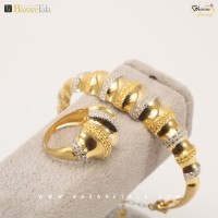 دستبند و انگشتر طلا (کد 1247)