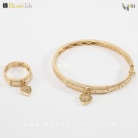 ست دستبند و انگشتر طلا (کد 2137)
