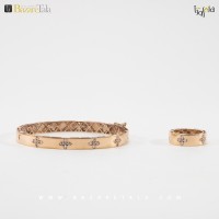 ست دستبند و انگشتر طلا (کد 2153)