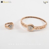ست دستبند و انگشتر طلا (کد 2155)