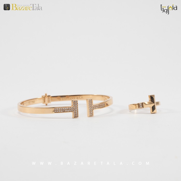 ست دستبند و انگشتر طلا (کد 2135)