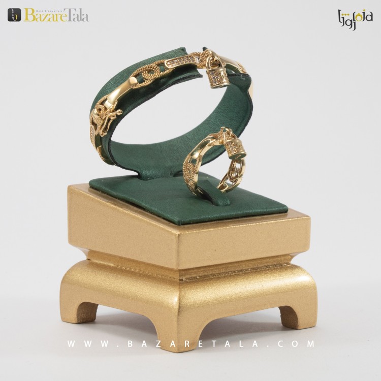 ست دستبند و انگشتر طلا (کد 2145)