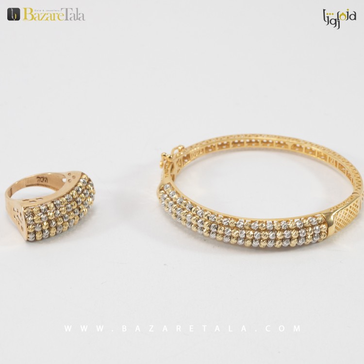 ست دستبند و انگشتر طلا (کد 2154)