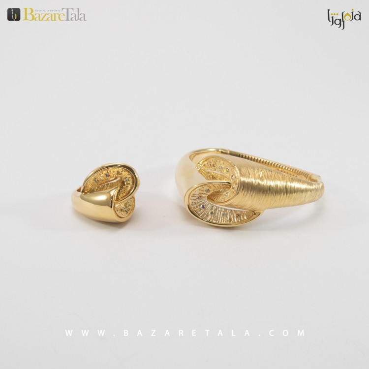 ست دستبند و انگشتر طلا (کد 2156)