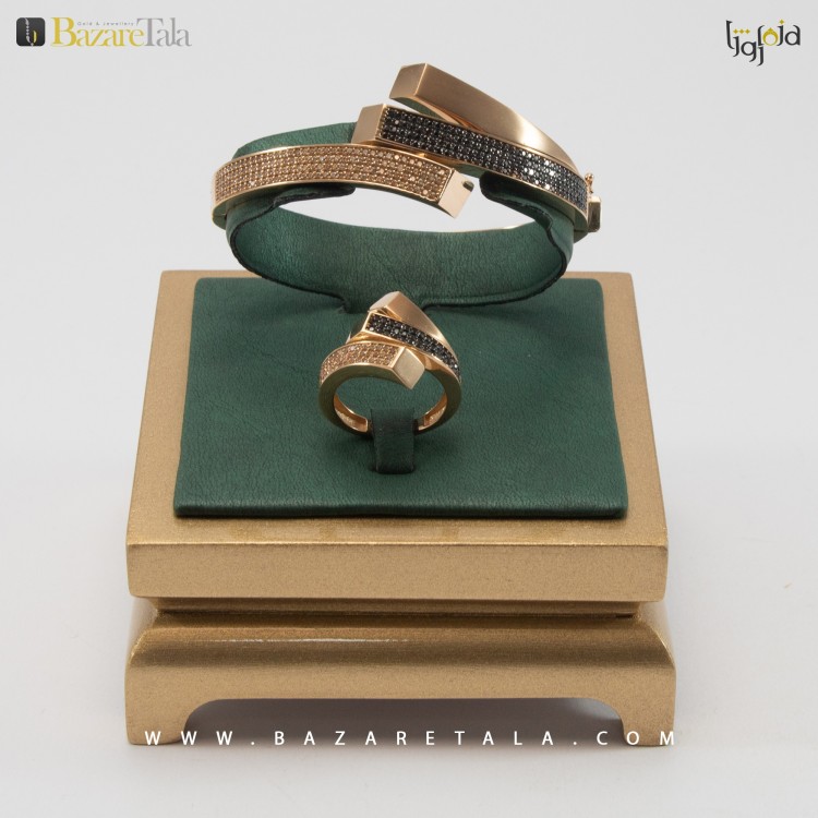 ست دستبند و انگشتر طلا (کد 2157)