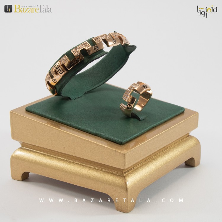 ست دستبند و انگشتر طلا (کد 2158)
