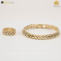 ست دستبند و انگشتر طلا ROLEX (کد 2725)