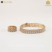 ست دستبند و انگشتر طلا ROLEX (کد 2733)