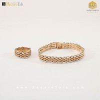 ست دستبند و انگشتر طلا ROLEX (کد 2735)