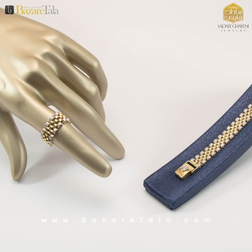 ست دستبند و انگشتر طلا ROLEX (کد 2727)