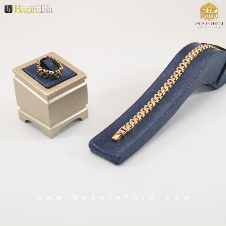 ست دستبند و انگشتر طلا ROLEX (کد 2722)