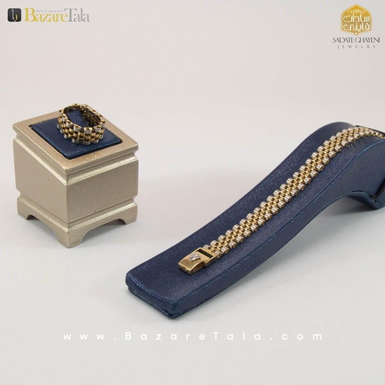 ست دستبند و انگشتر طلا ROLEX (کد 2727)