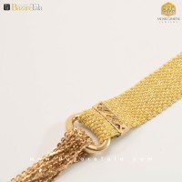 دستبند طلا طرح شال ترنج (کد 3227)