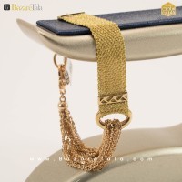 دستبند طلا طرح شال ترنج (کد 3227)