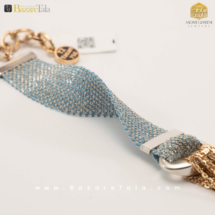 دستبند طلا طرح شال  (کد 3226)