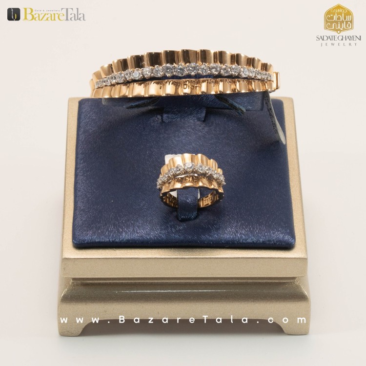 ست دستبند و انگشتر طلا (کد 3235)
