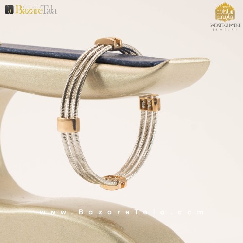 دستبند طلا طرح رولکس هارمونی (کد 3469)
