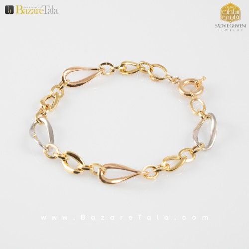 دستبند طلای هالویی (کد 4036)