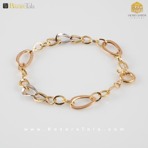 دستبند طلای هالویی (کد 4038)