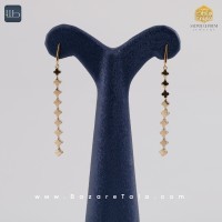 گوشواره طلا کاملیا (کد 4369)