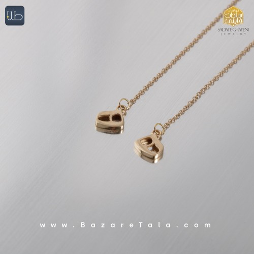 گوشواره طلا بخیه آلتین (کد 4535)