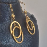 گوشواره طلا بیضی (کد 5194)