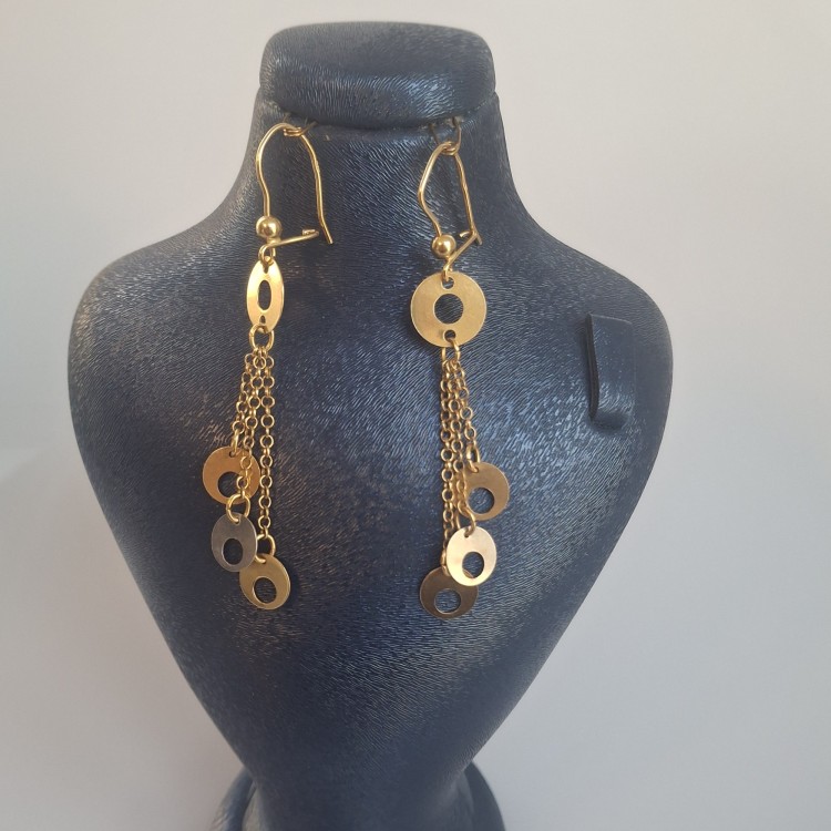 گوشواره طلا آویز (کد 5193)