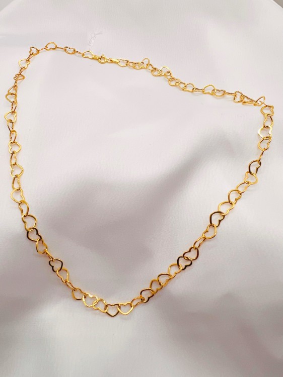 گردنبند طلا قلبی یکتاخواه (کد 5200)