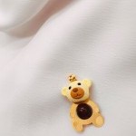 مدال طلا طرح عروسکی یکتاخواه (کد 5221)