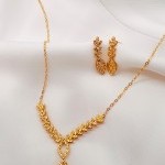 نیم ست طلا تراشدار یکتاخواه (کد 5225)