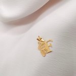 مدال طلا حرف F یکتاخواه (کد 5244)