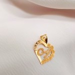 مدال طلا حرف A قلبی یکتاخواه (کد 5239)