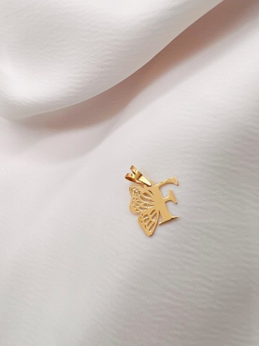 مدال طلا حرف F یکتاخواه (کد 5244)