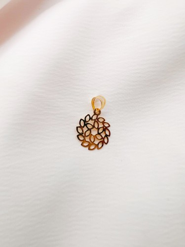 مدال طلا طرح گل یکتاخواه (کد 5241)