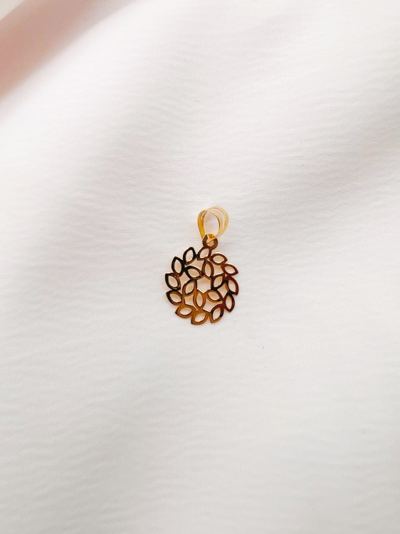 مدال طلا طرح گل یکتاخواه (کد 5241)