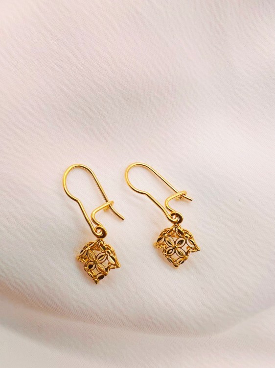 گوشواره طلا طرح اسلیمی یکتاخواه (کد 5231)