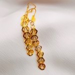 گوشواره طلا طرح شهناز یکتاخواه (کد 5258)