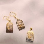 نیم ست طلا طرح مرغ آمین یکتاخواه (کد 5255)