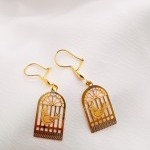 گوشواره طلا طرح مرغ آمین (کد 5256)
