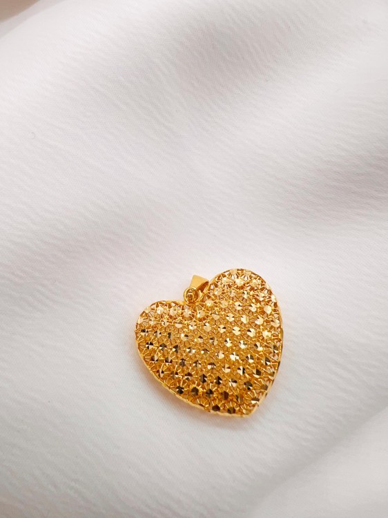 مدال طلا طرح قلب یکتاخواه (کد 5266)